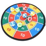 SKYFUN (LABEL) Double Sided Professional Dart Boards for Adults and Kids, Man Cave Stuff Outdoor Game with 3 Sticky Balls, Indoor Leisure Sport in Office, Family