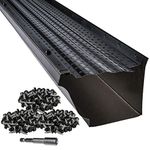 LeafTek Gutter Guards | 5" x 200' Leaf Protection in Black | Premium 35 Year Aluminum | Available in 32', 100' & 200' | 5” & 6” | Made in The USA