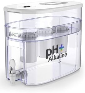 pH Recharge 3F Alkaline Countertop Water Filter Dispenser - 3.3 Gallons Water Jug Dispenser - Removes Fluoride Chlorine & Impurities - Improves Water pH - Clean Healthy Drinking Water - 12.5 litres