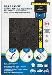 Pelle Patch - Black Leather Car Seat Repair Kit - 25 Colors Available - Original 11x16 - Black