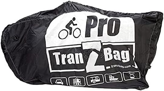EVOC TranZbag PRO Bike Transport Bag, Transport Protection for 26" to 29+" Wheels (Foldable, Minimal Pack Size, Shoulder Strap, Universal use, Double Zip), Black