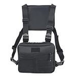 Tactical Chest Rig Bag with Adjustable Straps,900D Oxford Fabrics Chest Pack for Hiking,Running,Cycling,Tactical