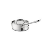 All-Clad 4201 Stainless Steel Tri-Ply Bonded Dishwasher Safe Sauce Pan with Lid/Cookware, 1-Quart, Silver