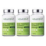 HEALTH VEDA ORGANICS PRIVATE LIMITED Milk Thistle Extract, 800 mg Liver Support Supplement | 180 Veg Tablets | For Liver Support & Liver Detox | For both Men & Women (Pack of 3)