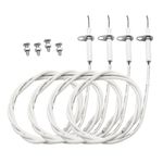 Meyffon 4-Pack Grill Igniter Wire & Ceramic Electrode Kit Fit for Jenn Air, BBQ Grillware, Vermont Casting and Others Gas Grill Igniter Ignition Electrode Gas Burner