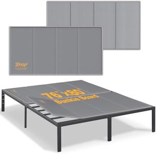 Drwwi Bunkie Board King 10mm(76” x 80”), Folding Mattress Support Board for Metal Bed Frame, Anti-Sag, Non-Slip Base & Noise-Free,Grey