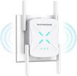 WONLINK 2025 WiFi 6 Range Extender, Dual-Band Wi-Fi Repeater Signal Booster, Covers Up to 12,000 Sq.Ft., AX1800 WiFi 6 Booster with Gigabit Ethernet Port, Easy Setup