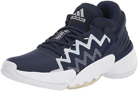 adidas unisex adult D.o.n. Issue 2 Indoor Court Shoe, Collegiate Navy/White, 9.5 US