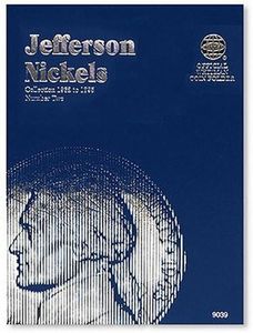 Jefferson Nickels Folder 1962-1995 (Official Whitman Coin Folder)