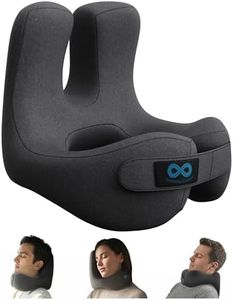 Everlasting Comfort Upgraded Neck Pillow for Airplanes – Memory Foam Travel Headrest for Flying – Portable Multi-Position Travel Pillows with 360°Support – Long Flight Essentials for Sleep & Home Use
