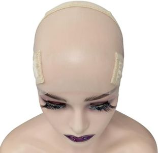Labhairs Lace-MAX Wig Grip Cap for Women - Non Slip, Adjustable Wig Caps Holds Glueless Wigs Securely in Place, Reusable HD Lace Cap with Headband for Lace Front Wigs, One Size Fits All (Nude)