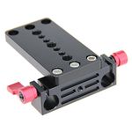 CAMVATE Tripod Mount Plate 15mm Railblock Rod Clamp fr DSLR Camera Rig Support
