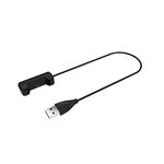 COMBR Bracelet USB Charger Cable , 15CM / 1M USB Charging Cable Cord Charger Lead For Fitbit Flex 2 Bracelet Wristband - black, 15cm