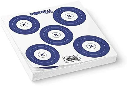 Morrell Targets 17 Inch Archery NFAA Official Size 5 Spot 100 Pound Card Stock Paper Training Target Face Set, 100 Count Pack, Blue