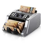 MUNBYN IMC20 Money Counter Machine Canadian with Value Count, UV/MG/IR/MT Counterfeit Detection for USD/CAD Bills, Add/Batch/Value Modes Cash Counter, LED External Display Bill Counter, 2Y Protection