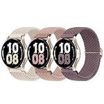 Knossen 20mm Watch Bands Compatible with Samsung Galaxy Watch 6 5 4 40mm 44mm, Galaxy Watch 6 4 Classic, Galaxy Watch 5 Pro, Galaxy Watch 3 41mm, Galaxy Active 2, 3-Pack Galaxy Watch 5 Bands for Women Men