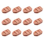 12pcs Miniature Boat Resin Crafted Row Boat Model Rustic Ship Sailing Boat Fairy Garden Supplies for DIY Craft Projects Kids Bonsai Random Color