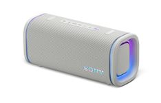 Sony New ULT Field 5 Wireless Bluetooth Speaker, 25hrs Playtime, Massive Bass, Shoulder Strap, Built in Power Bank, IP67 Water & Dustproof, Quick Charge, 360 Party Light, Party Connect-White