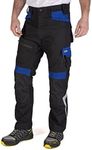 Goodyear Workwear GYPNT010 Flex Knee Multi Tool Pocket Reflective Work Pants Cargo Trouser, Black, W32/REG
