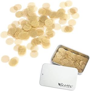 Scotte 200 pcs 1/2 Inch Brass Pipe Screens,12.7mm(0.5in) Metal Pipe Filter Screen with Storage Box