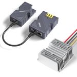 EDUP Starlink PoE Injector Kit for Starlink Standard Actuated, 150W Starlink Gen 2 GigE PoE Injector Kit +Starlink Dishy Cable Adapter to RJ45 + Starlink DC Step UP Converter 12V to 48V