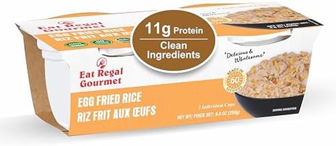 Eat Regal Gourmet Egg Fried Rice, Ready in 60 Seconds, 2 Individual Cups, Pack of 6