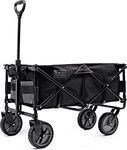 BLACK+DECKER Utility Wagon, Collapsible/Folding Wagon, Black (BDSTCTBK01)