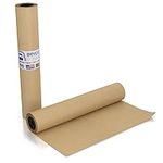 Bryco Goods Butcher Paper Roll - Ideal for Smoking Various Meats - Unbleached - Unwaxed - Uncoated - Proudly Produced in USA - Brown Kraft Paper Roll - Wrapping Paper 24 Inch x 175 Feet Long