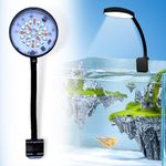 BURAQ Pets Multicolor Nano N-6 Aquarium Lamp, Aquarium Lights For Fish Tank, Ideal For Fish Aquarium Environments, Enhances Fish Tank Light Experience (Black), Corded Electric, Incandescent