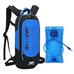 Croogo Hydration Water Bladder Hiking Backpack High Flow Bite Valve Hydration Backpack Lightweight Running Packs,Blue-SD-OT04