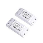 2 Pack WiFi Smart Switch, Wireless Switch Remote Timer Outlet App Control Switch for Smart Home, Compatible with Alexa, Google Home Assistant