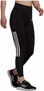 adidas Womens Lightweight High Rise 3-Stripe Mesh 7/8 Leggings, Black/White, X-Large