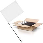 White Marking Flags 1000 Pack - 4x5