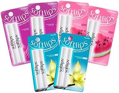 Softlips Protectant/Sunscreen SPF 20 Assorted Fun Flavors Lip Balm, 6 Count