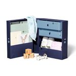 Savor | The Vault Baby Keepsake Box | Something Blue | Memory Box, Gift for Newborn, Baby, First Birthday | Acid BPA Free & Built to Last