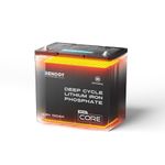 Renogy 100Ah Lithium Battery 12V DouHeat Tech Deep Cycle LiFePO4 Battery, BMS, Group 22NF Compact Design, 5000+ Cycles, IP65, Support Series and Parallel, FCC CE RoHS UKCA, Self-Heating