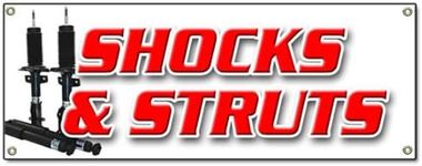 72" Shocks and Struts Banner Sign C