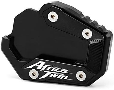 Modeer Compatible with Honda CRF1100L Africa Twin 2019-2022 Motorcycle Kickstand Foot Side Stand Extension Pad Support Plate Pedal CRF 1100 L Accessories (black)