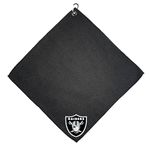 Team Golf NFL Las Vegas Raiders Microfiber Golf Towel, 15x15 (Multicolor)