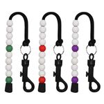 Qianxihu 3Pcs Golf Bead Counter Stroke Bead Counters Golf Shot Counter Bracelets Durable Light Weight Golf Beads Count for Outdoor Sport