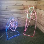 Premier 1M Indoor and Outdoor Nativity Scene Rope Light Blue, Green, Red, Yellow LEDs