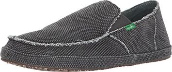 Sanuk Men's Rounder Slip-On, Pirate Black, 13 M US