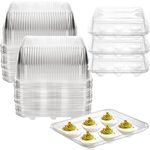 Yopay 50 Pack Deviled Egg Trays wit