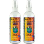 Earthbath 2 Pack of 3-in-1 Deodorizing Spritz, 8 Ounces, Mango Tango for Dogs and Puppies