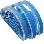 FEIHU Metal Sanding Belts 20 x 520 mm Each 5 x grit 60/80/100/120/240/320 for Pneumatic Belt Sanders，for Fein BF 10-280 E Belt File Sanding Belts Set of 30 Pieces