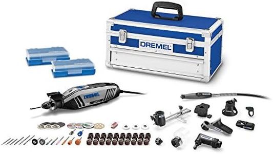 Dremel 4300-9/64 Versatile Rotary Tool Kit with Flex Shaft - 9 Attachments & 64 Accessories - Ideal for Engraving, Etching, Sanding, and Polishing