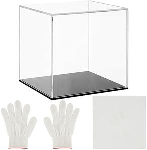 Belle Vous Boite Acrylique Transparente - Vitrine en Forme de Cube 12,5 x 12,5 x 12,5 cm - Boîte de Rangement Anti-Poussière pour Objets de Collection Figurine Jouet Décoration