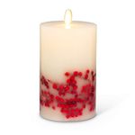 Abbott Collection Reallite Berry LED Candle 3.5x6 H