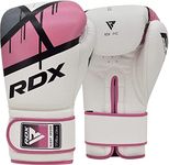 RDX Boxing Gloves EGO, Sparring Muay Thai Kickboxing Heavy Training, Maya Hide Leather, Ventilated Palm, Long Wrist Support, Punching Bag Pads Workout, MMA Gym Fitness, Men Women 8 10 12 14 16oz