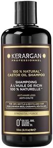 Kerargan - Shampoo Anti-Caduta all'Olio di Ricino - Rinforza & Favorisce la Crescita - Capelli Secchi e Fragili - Arricchito di Cheratina, Olio di Argan, Aloe Vera - Senza solfati,OGM,silicone - 500ml